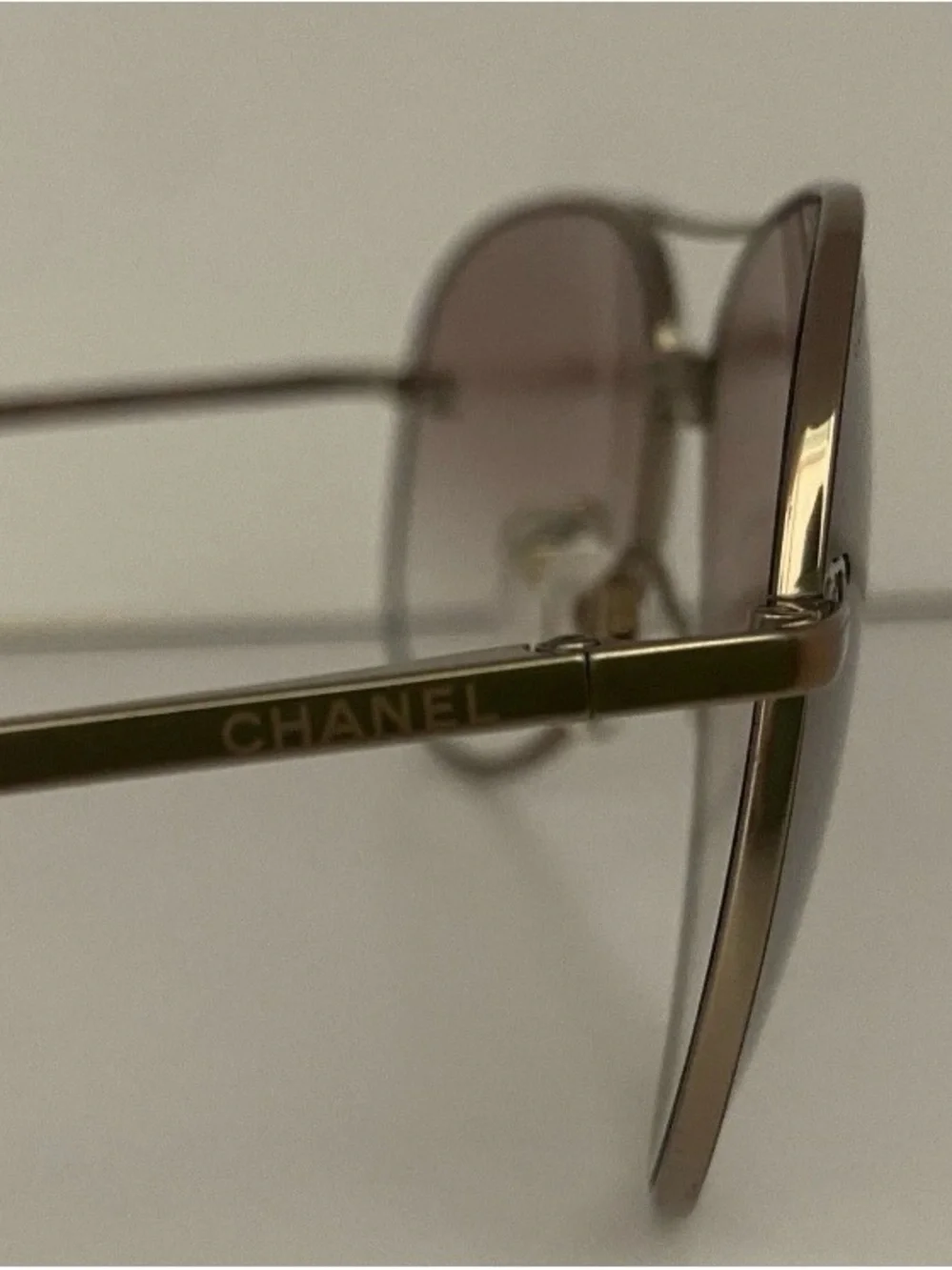 CHANEL Pink Gradient Aviator Sunglasses 4189-T-Q Teardrop